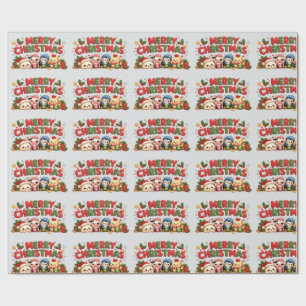 Kawaii Frohe Weihnachten Geschenkpapier
