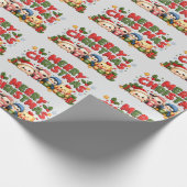 Kawaii Frohe Weihnachten Geschenkpapier (Ecke)