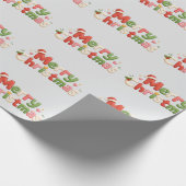 Kawaii Frohe Weihnachten Geschenkpapier (Ecke)
