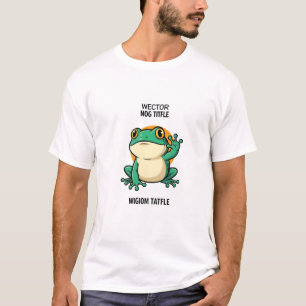 Kawaii-Frosch-Abenteuer – Süßer lächelnder Frosch- T-Shirt