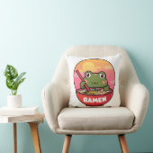 Kawaii Frosch fressende Männer Kissen (Stuhl )