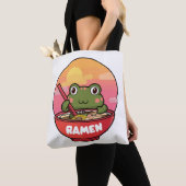 Kawaii Frosch fressende Männer Tasche (Von Nahem)