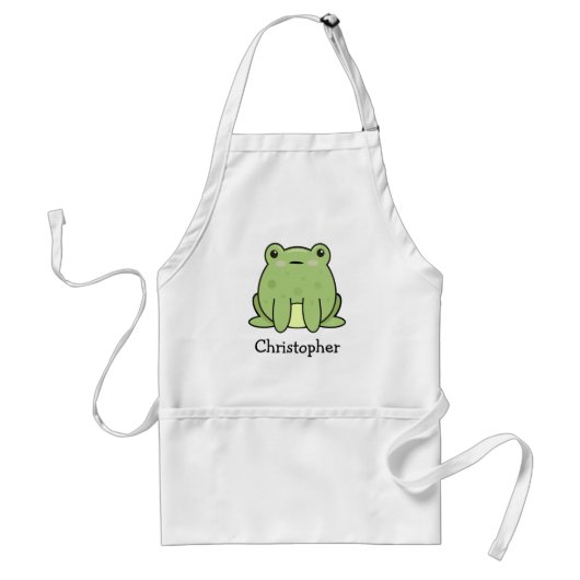 Kawaii-Frosch, personalisierte Kröte Schürze (Vorne)