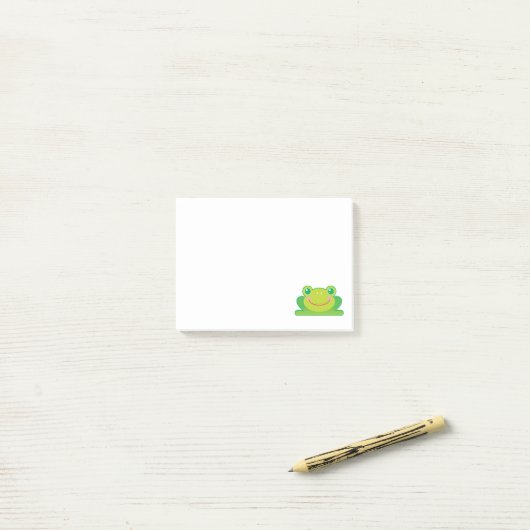 Kawaii Frosch Post-it Klebezettel (Auf Schreibtisch)