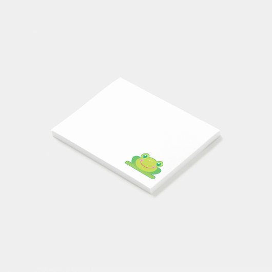 Kawaii Frosch Post-it Klebezettel (angewinkelt)