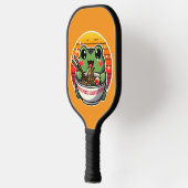 Kawaii Frosch Slurping Ramen Noodles Colorful Anim Pickleball Schläger (Links)