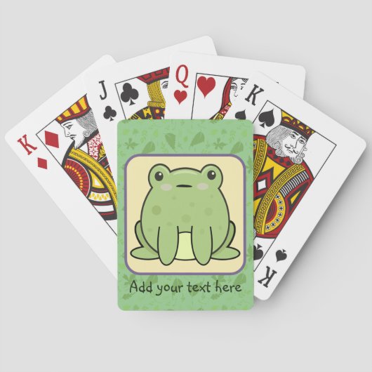 Kawaii Frosch Spielkarten (Rückseite)