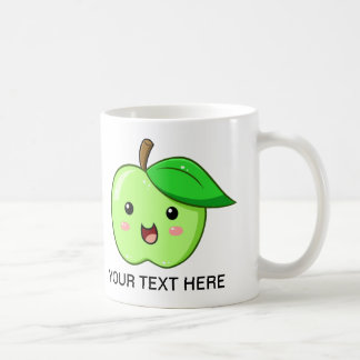 Kawaii Frucht-Grün-Apple-Tasse Kaffeetasse