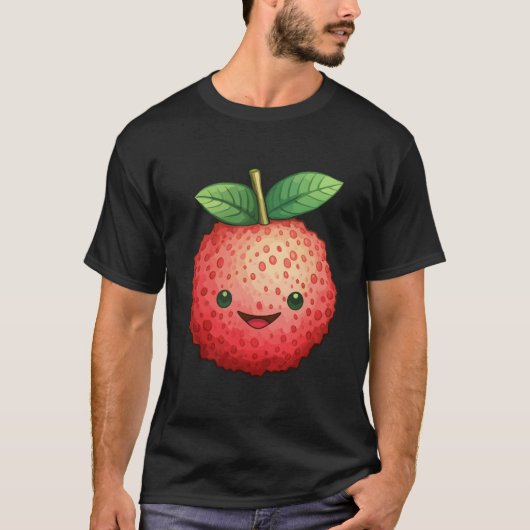 Kawaii Früchte Kawaii Litschi T-Shirt (Vorderseite)