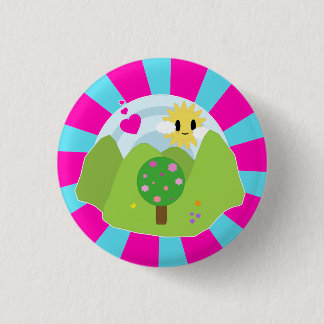 Kawaii Frühlings-Tagesknopf Button