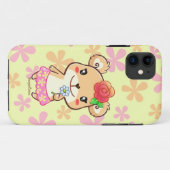 Kawaii Frühlings-Zeit-Blumen-Bär iPhone 5/5S Fall Case-Mate iPhone Hülle (Rückseite (Horizontal))