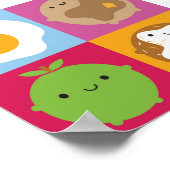 Kawaii Frühstück Poster (Ecke)