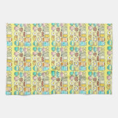 Kawaii Frühstücks-Verein Geschirrtuch (Horizontal)