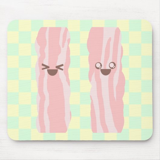 Kawaii Frühstücksspeck Mousepad (Vorne)