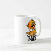 Kawaii Fruit Funny Orange Juice Kaffeetasse (VorderseiteRechts)