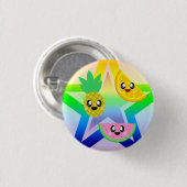 KAWAII FRUIT RAINBOW STAR BUTTON BUTTON (Vorne & Hinten)
