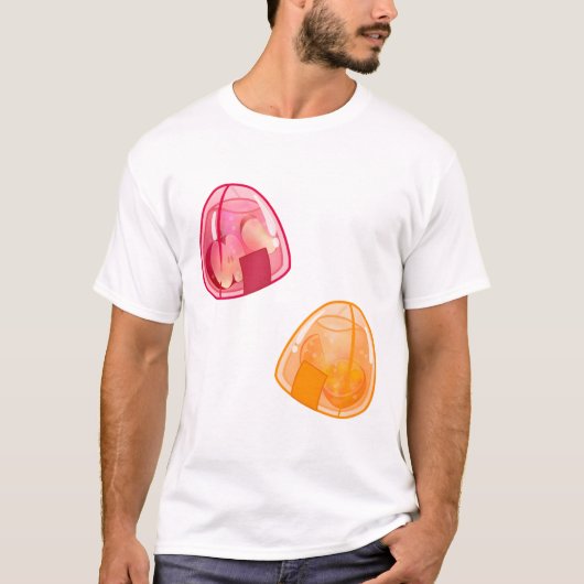 Kawaii Fruity Onigiri T-Shirt (Vorderseite)