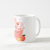 Kawaii Fruity Peach Milk Kaffeetasse (VorderseiteRechts)