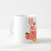 Kawaii Fruity Peach Milk Kaffeetasse (Vorderseite Links)
