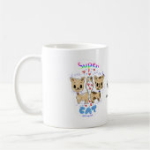 Kawaii Fun Cue Super Cat Tasse (Links)