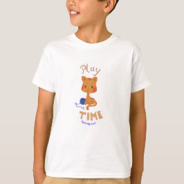 Kawaii Fun Niedlich Play Time Cat Kids T - Shirt