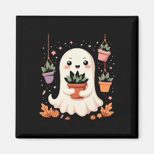 Kawaii Funny Halloween Ghost mit gepolsterten Pfla Magnet