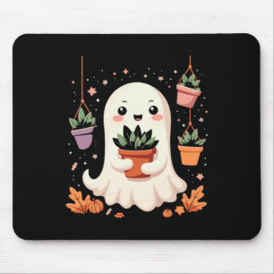 Kawaii Funny Halloween Ghost mit gepolsterten Pfla Mousepad