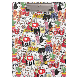 kawaii funny pet design - cute animal lover  klemmbrett