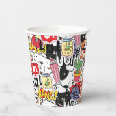 kawaii funny pet design - cute animal lover  pappbecher (Links)