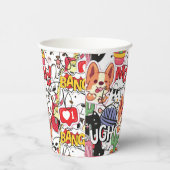 kawaii funny pet design - cute animal lover  pappbecher (Rechts)