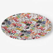 kawaii funny pet design - cute animal lover  pappteller (Schrägansicht)