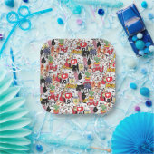 kawaii funny pet design - cute animal lover  pappteller (Party)