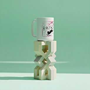 Kawaii Fußball Katze Tor Geschenk für junge Athlet Kaffeetasse