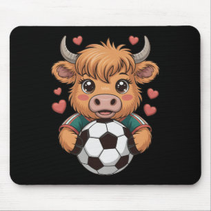 Kawaii-Fußballkuh nur Mädchen, das Heifer-Punktest Mousepad