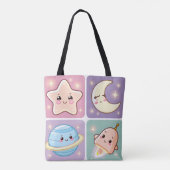 Kawaii Galaxy Friends Tasche (Rückseite)