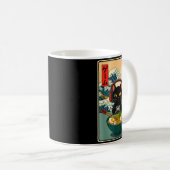 Kawaii Gamer Cat Ramen Retro Japanese Funny Cat Ga Kaffeetasse (VorderseiteRechts)