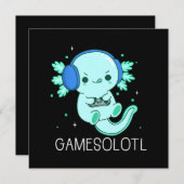 Kawaii Gamesolotl Axolotl Gamer (Vorne/Hinten)