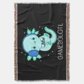 Kawaii Gamesolotl Axolotl Gamer Decke (Vorderseite Vertikal)