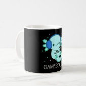 Kawaii Gamesolotl Axolotl Gamer Kaffeetasse (Vorderseite Links)