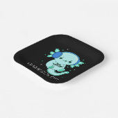 Kawaii Gamesolotl Axolotl Gamer Pappteller (Gewinkelt)