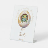 Kawaii Gecko Lizard Egg Baby Showfood Sockelschild (Vorderseite)