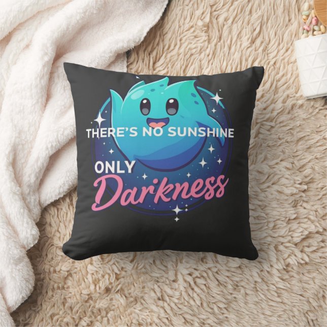 Kawaii-Geist, kein Sonnenschein, nur dunkle Ästhet Kissen (Decke)