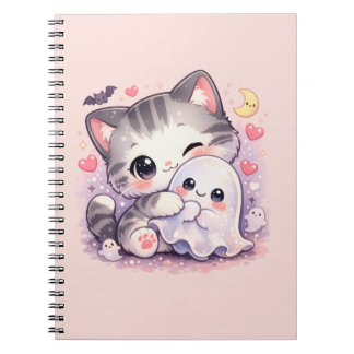 Kawaii-Geist-Kuschel-Kitty Notizblock