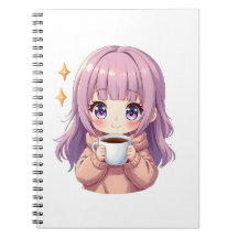 Kawaii Gemütliches Kaffee Mädchen – Pastell Ästhet
