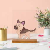 Kawaii German Shepherd Dog Acrylschild (Hochzeit)