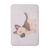 Kawaii German Shepherd Dog Badematte (Vorderseite Vertikal)