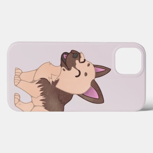 Kawaii German Shepherd Dog Case-Mate iPhone Hülle (Rückseite (Horizontal))