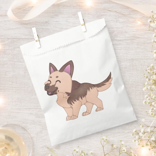 Kawaii German Shepherd Dog Geschenktütchen (Ausgeschnitten)