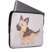 Kawaii German Shepherd Dog Laptopschutzhülle (Vorne Rechts)