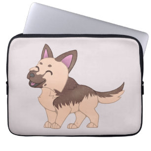 Kawaii German Shepherd Dog Laptopschutzhülle